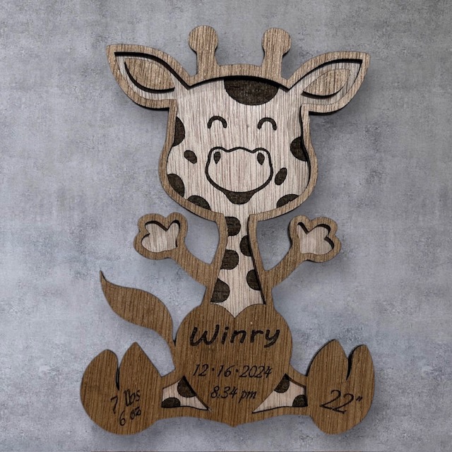(image for) Custom - Baby Giraffe Sign